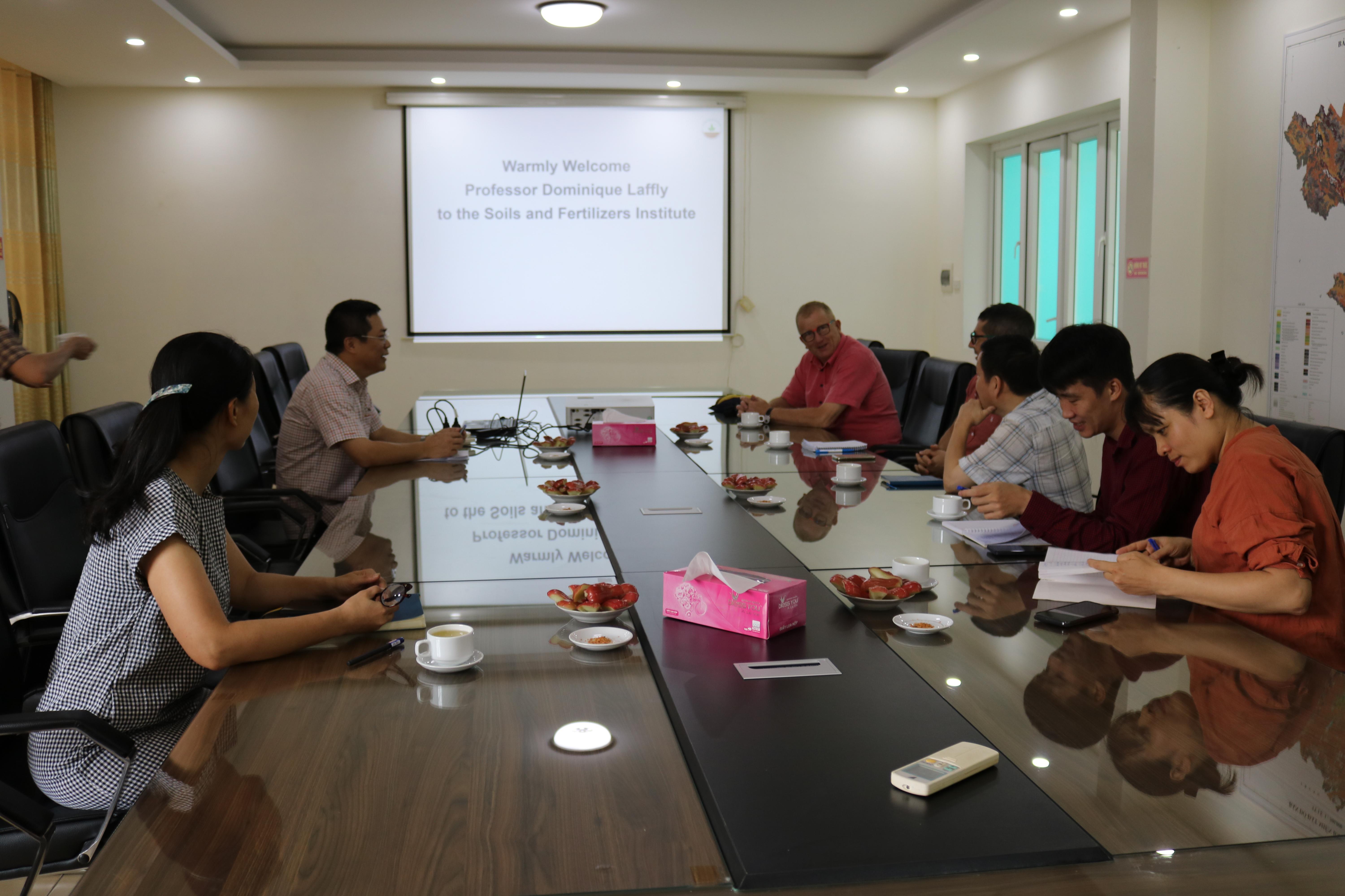 Meeting with Prof. Dominique Laffly – Scientific Counselor of the French Embassy in Vietnam